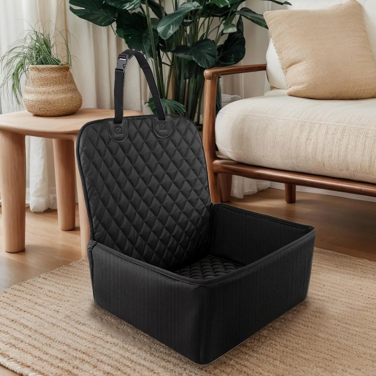 Car Seat for Dogs Large Waterproof Pet Seat Cover for Cars Booster Cushion Protector Carrier for Bed Barrier Backseat Truck Cat