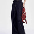 Korean Fashion Baggy Wide Leg Jeans Women Vintage High Waist Loose Straight Denim Pants Casual Classic Solid Streetwear Vaqueros