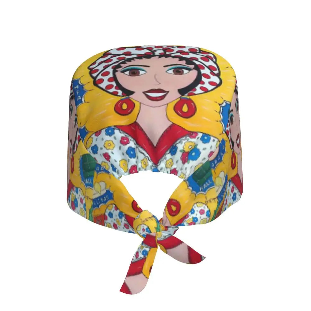 Custom Flour Bread VZLA Venezuelan Working Hat Women Men America VZLA Surgical Hat Scrub Nursing Doctor Surgeon Cap for Dentist