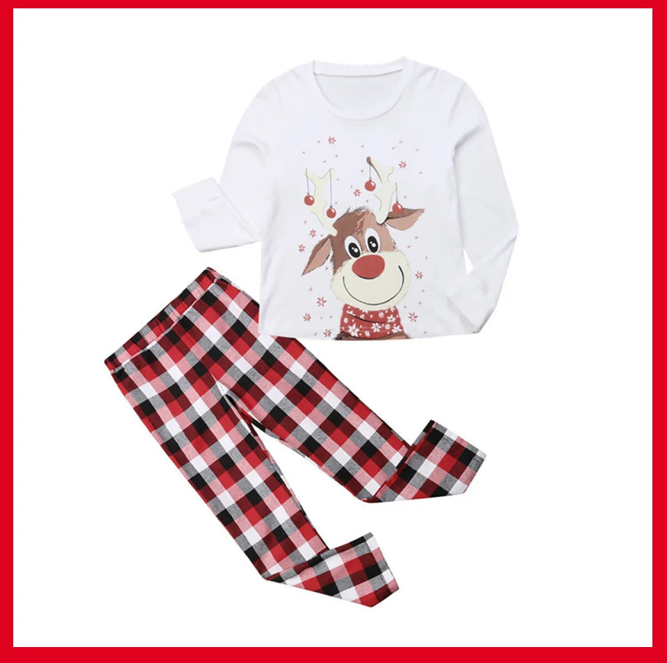 Family Matching Clothes Christmas Pajamas 2023 Mother Kids Baby Pyjamas Set Look Sleepwear Mother And Daughter Father Son Outfit