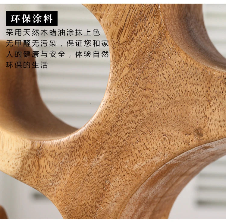 Coral Wood Wine Rack