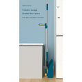 Foldable Broom and Dustpan Set, Compact Wall Mountable with Extra Stiff Bristles for Easy Storage & Cleaning