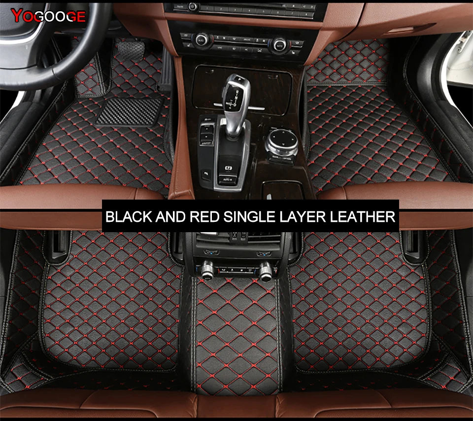 YOGOOGE Custom Car Floor Mats For Subaru Forester 2002-2023 Auto Carpets Foot Coche Accessorie