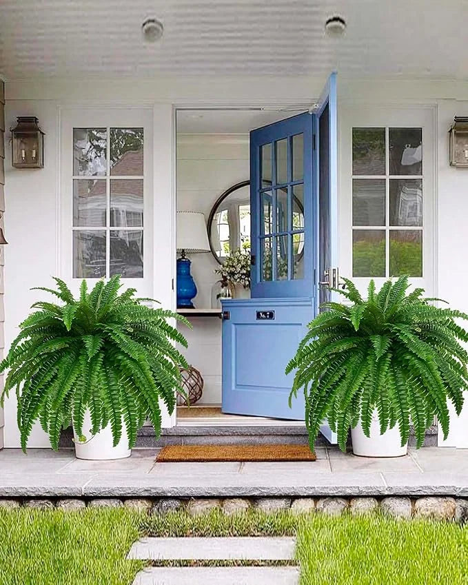 Leaves Artificial Boston Fern Large Hanging Plants