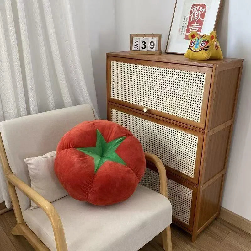 Sofa Bay Window Cushion Bedroom Room Decoration Ins Style Cute Little Ornaments Mushroom Tomato Cushion Pillow
