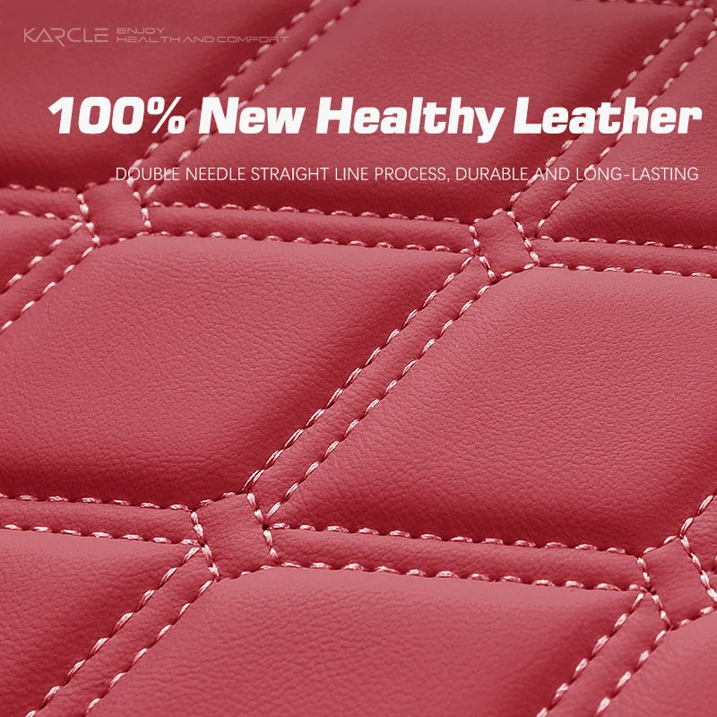 Universal 1PCS Nappa Leather Car Seat Cover Wrap Around Bottom Seat Cushion Waterproof Durable Car Seat Protector Auto Accessory