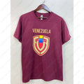 Venezuela Men Cotton Tshirt America Venezuelan Heritage Men High Quality Wine Red T-shirt Proud Roots Born Family Gift Tops