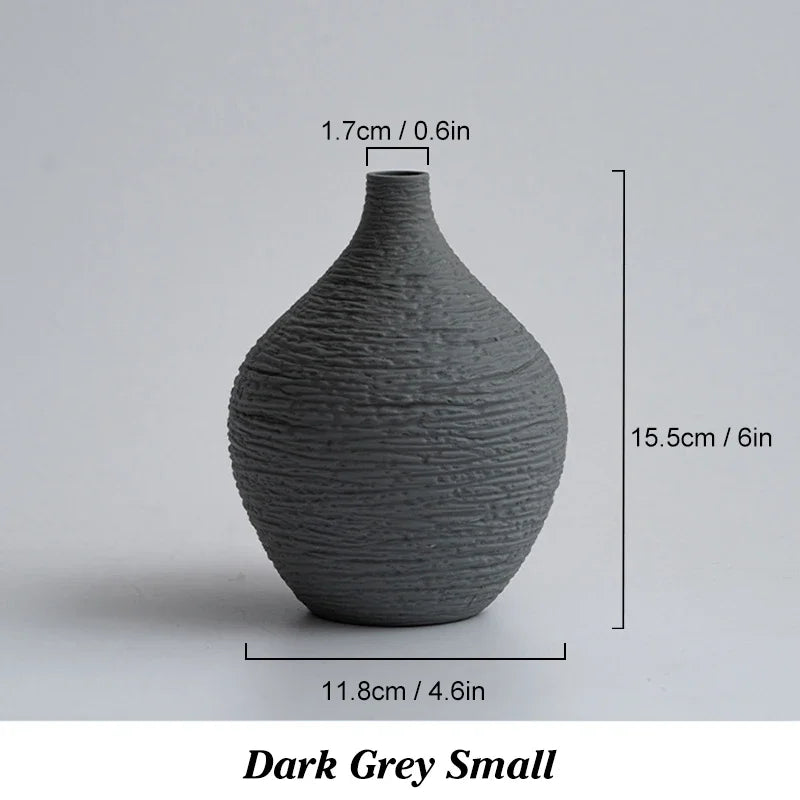 White Ceramic Vase Decoration for Home
