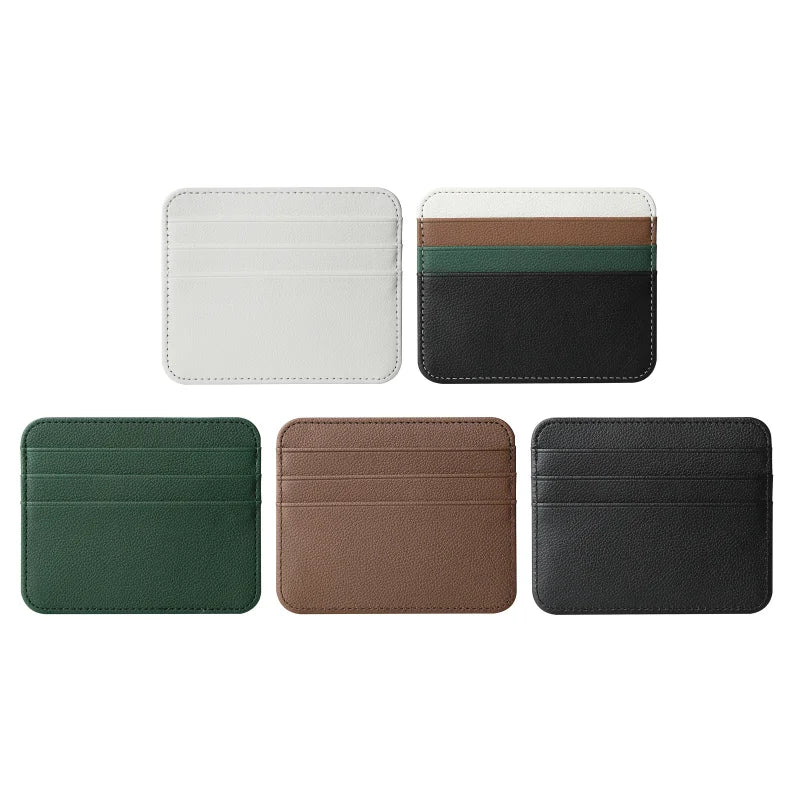 Double-sided Credit Card Holder Slim Bank Card ID Cards Coin Pouch Case Bag Wallet Organizer Women Men Thin Business Card Purse