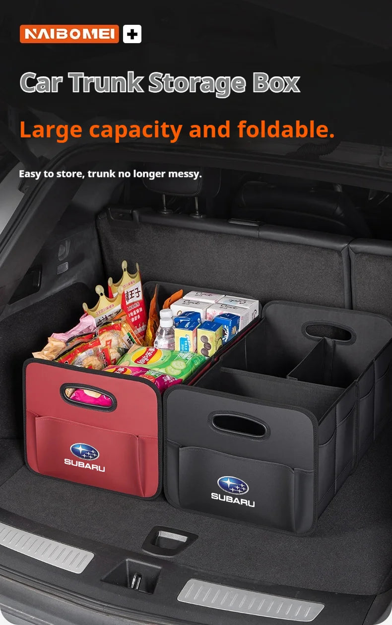 For Subaru STI Brz Wrx Xv Ascent Forester Outback Impreza Legacy Car Trunk Foldable Storage Box Large Capacity Storage Bag