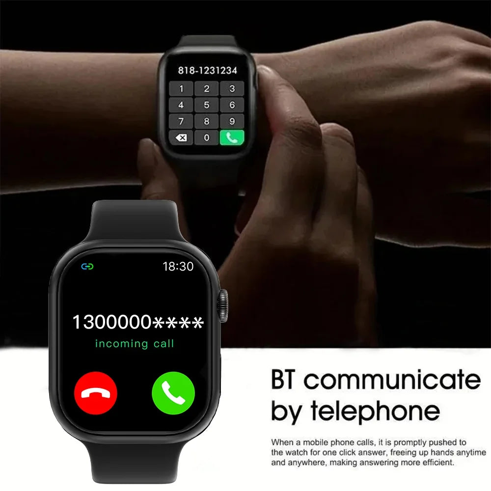 Smartwatch For Men Android IOS Phone 1.73" Screen Bluetooth Call Blood Oxygen Pressure Monitoring Smart Watch Women