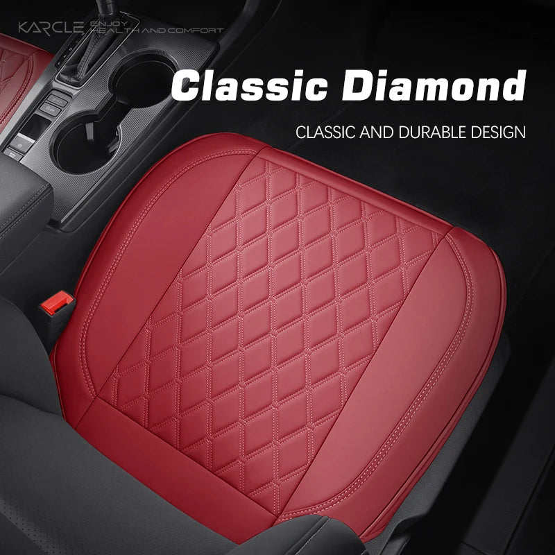 Universal 1PCS Nappa Leather Car Seat Cover Wrap Around Bottom Seat Cushion Waterproof Durable Car Seat Protector Auto Accessory