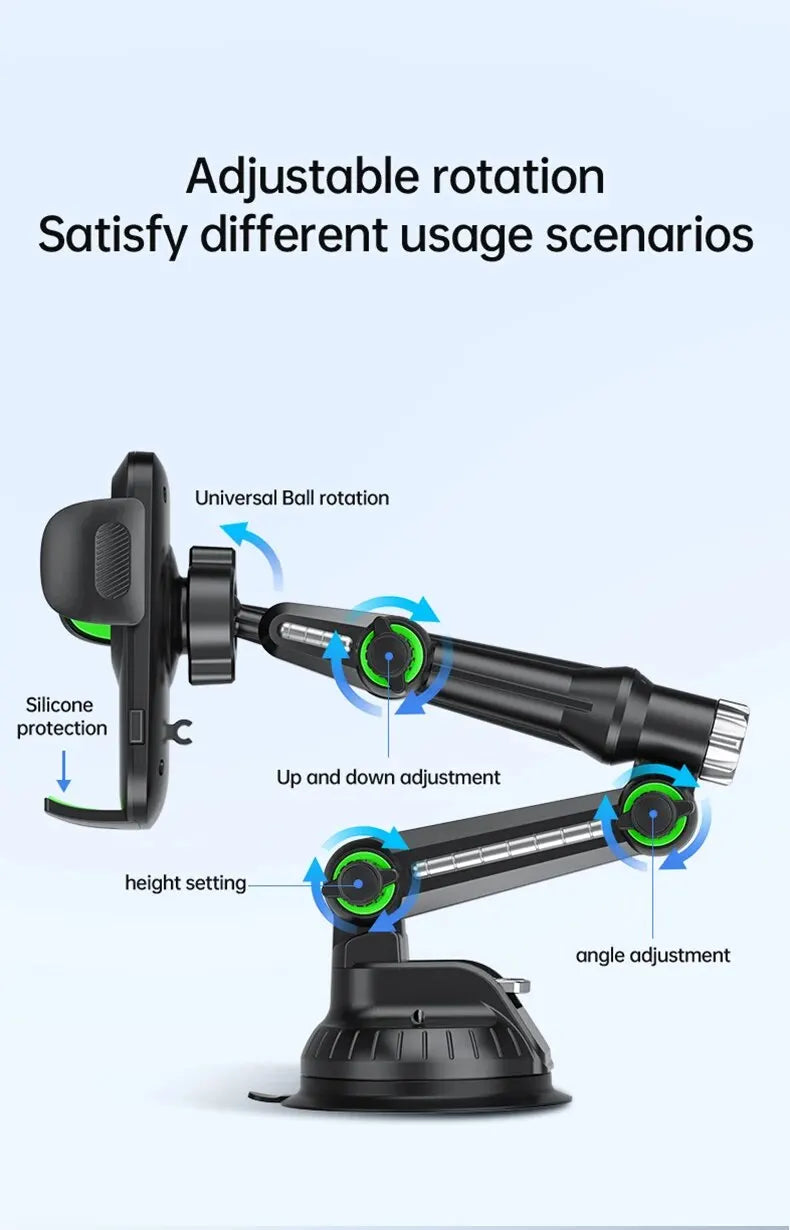 Suction Cup Phone Holder Windshield/Dashboard/Window, Universal Suction Cup Car Phone Holder Mount with Sticky Gel Pad, Compatib