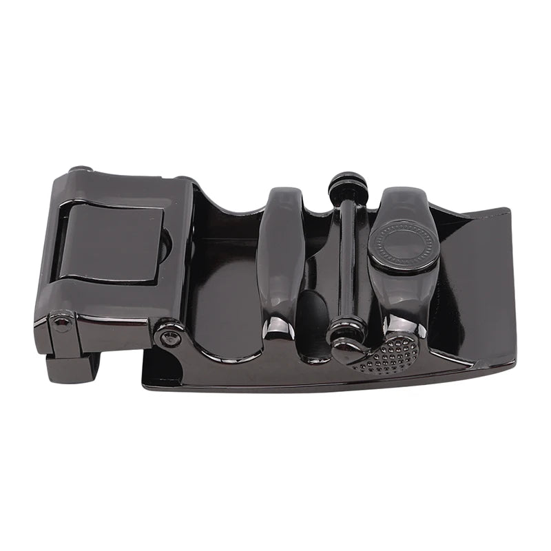 Men's Alloy Automatic Belt Buckle High Quality Black Metal Buckle Men's Business Casual Width  Casual Metal Belt Buckle Heads