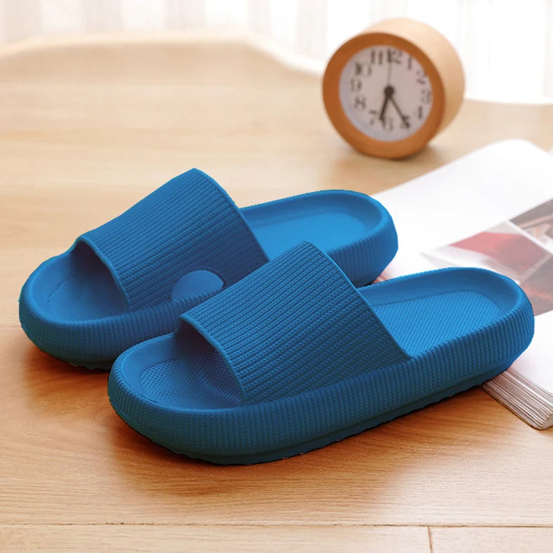 Women Thick Platform Cloud Slippers Indoor Home Eva Soft Sole Pillow Slides Sandals
