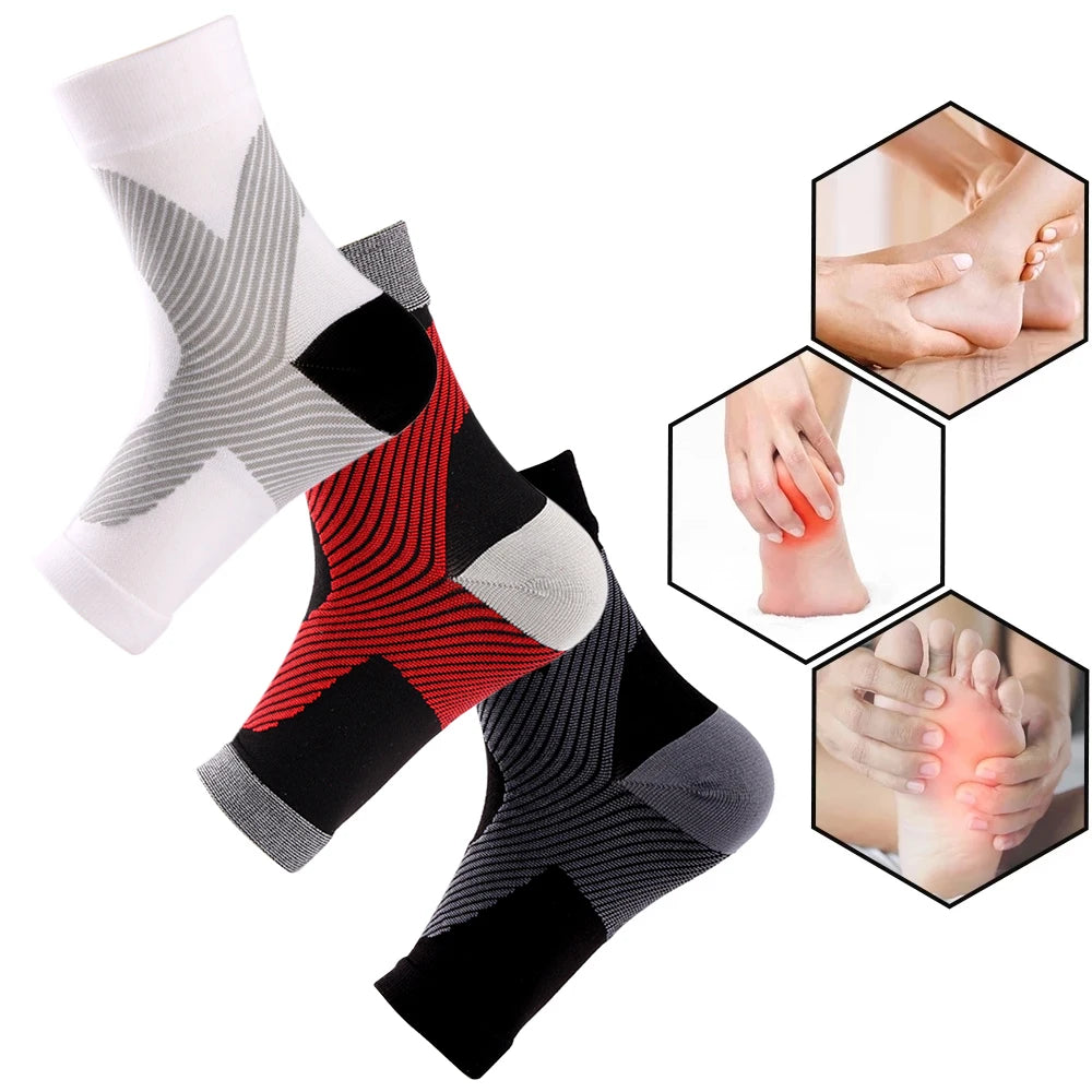 1 Pair Nano Socks Neuropathy Socks Compression Sleeve For Ankle For Swelling,Plantar Fasciitis,Sprain, Neuropathy, For Women/Men