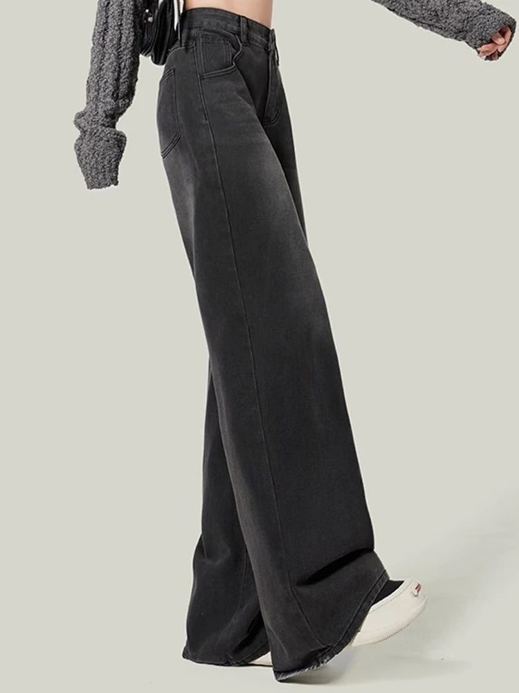 High Waist Jeans Lady Slim Fit Loose