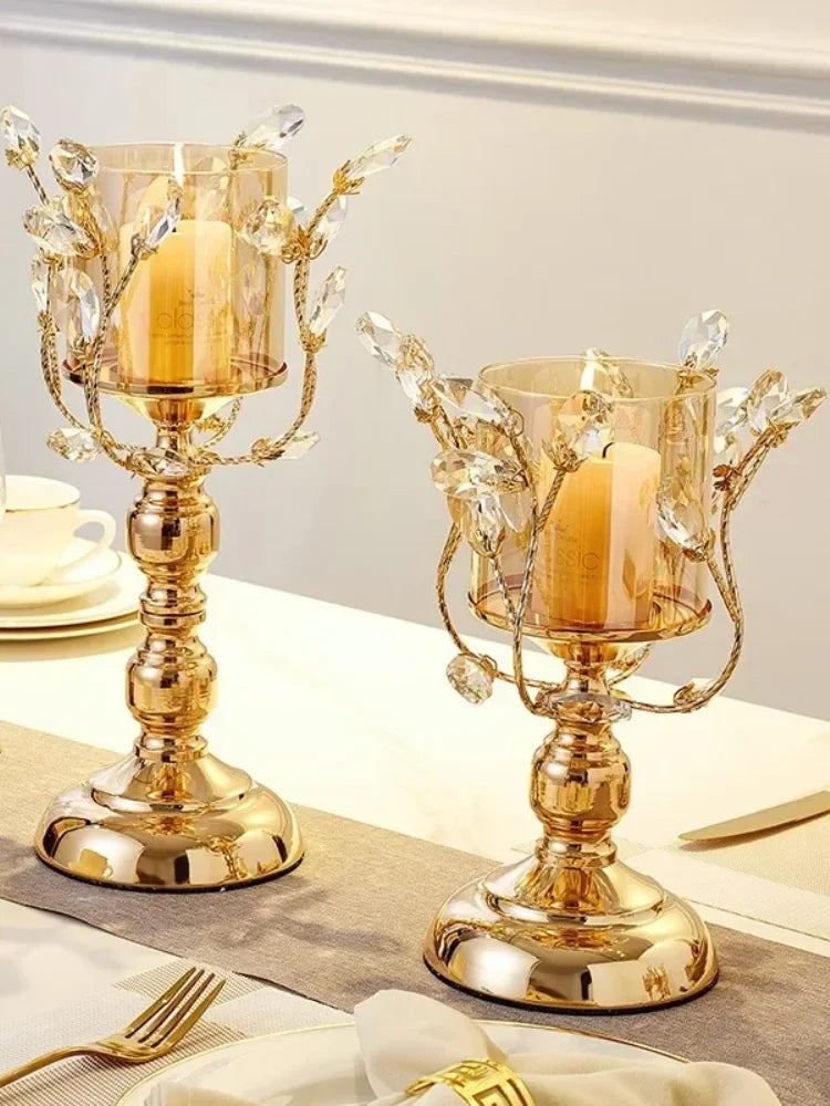 Candle Holder Wedding Decoration European Style Candle Holders Home Crystal Candle Holder Decorations Romantic