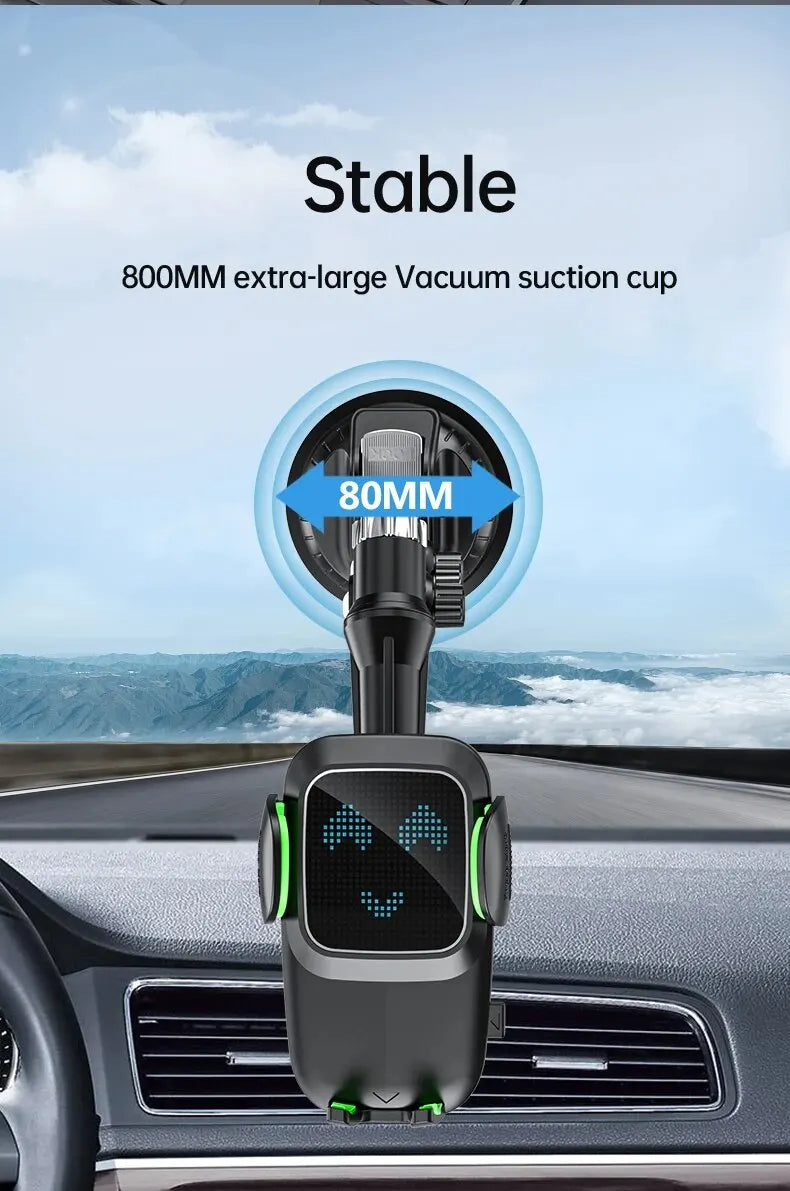 Suction Cup Phone Holder Windshield/Dashboard/Window, Universal Suction Cup Car Phone Holder Mount with Sticky Gel Pad, Compatib