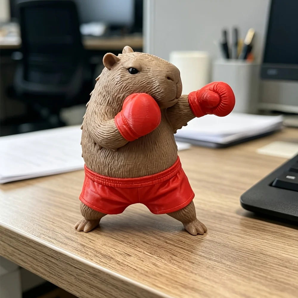 Cute Capybara Ornament, Desktop Office Decoration, Car Decor, Creative Animal Model, Collectible Figurines, Car Ornament