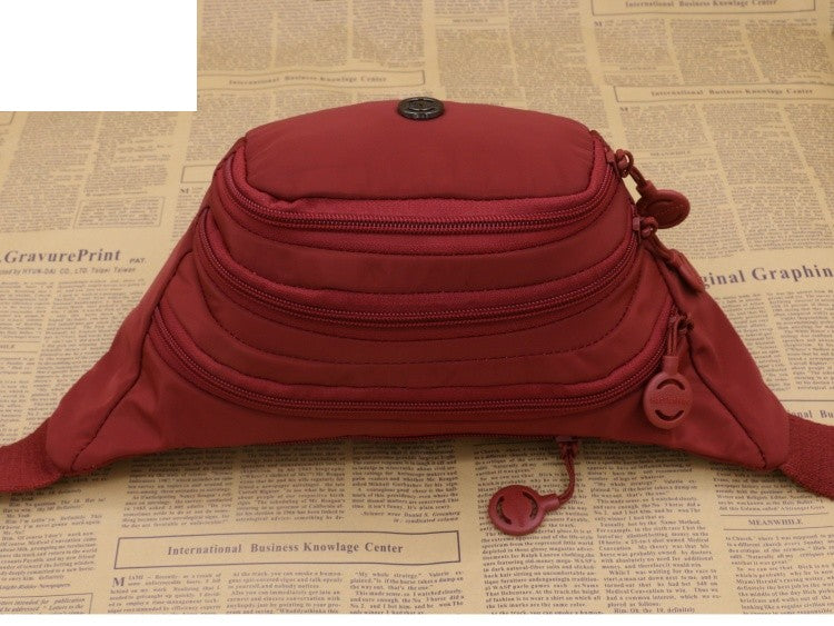 Unisex Waist Bag Multi-Functional Large Capacity Water Repellent Outdoor Sports Mobile Phone Wallet Oxford Cloth Cashier Bag