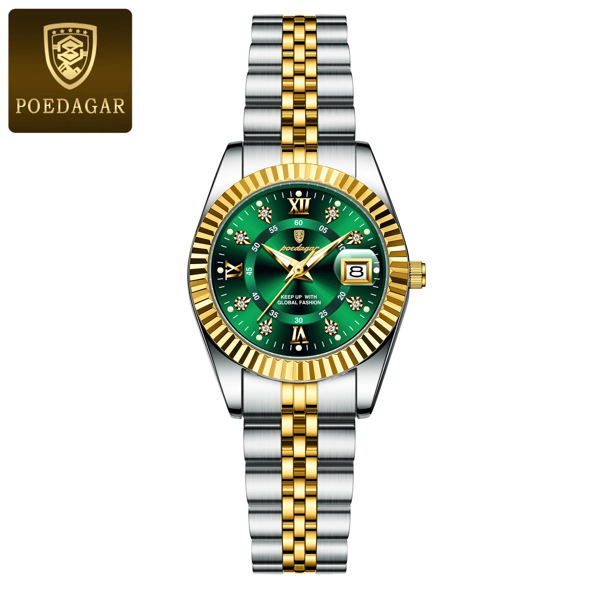 Women's Luxury Quartz Watch – Waterproof Luminous Stainless Steel Ladies Wristwatch