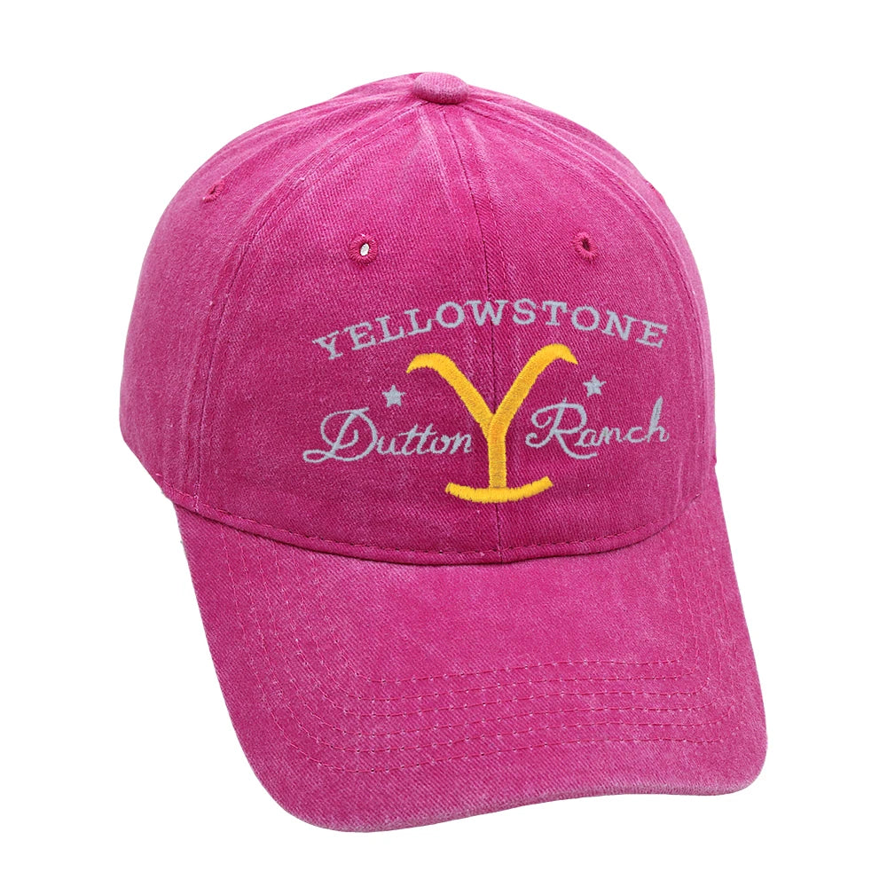 Yellowstone Dutton Ranch Baseball Cap Embroidery Cowgirl Dad Hat Men Summer Casual Farm Hat Unisex