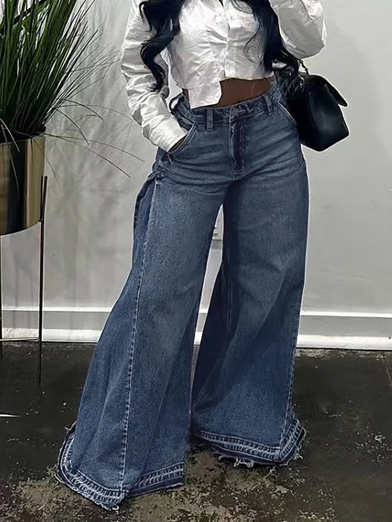 Vintage Wide-Leg Jeans for Women