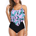 Swimwear Ruffles Women Suits Two Piece Sets Printed Beachwear High Waist Bikini Set Bottoms Push Up Tankini Swimsuits Women