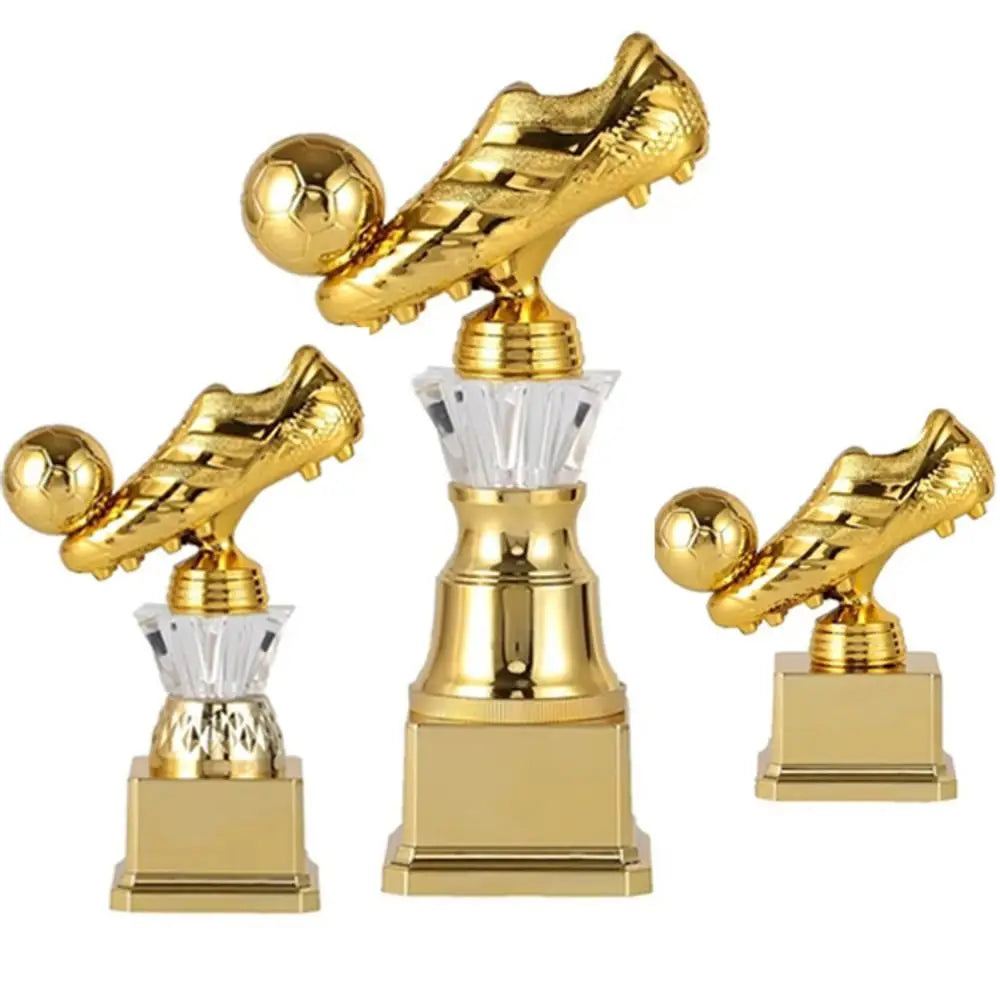 Youth Sports Golden Boot Award Trophy Football Match Plastics Soccer Fan Club Souvenir Cup Competition Honor Handicraft Football