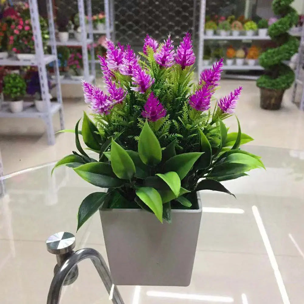 Artificial Flowers Plant Pot