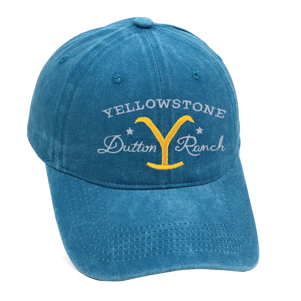 Yellowstone Dutton Ranch Baseball Cap Embroidery Cowgirl Dad Hat Men Summer Casual Farm Hat Unisex