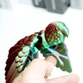 3D Printed Parrot Model Flexible Animal Statue Bird with Wings Moveable Joints Home Decoration Autism ADHD Fun Toys Holiday Gift