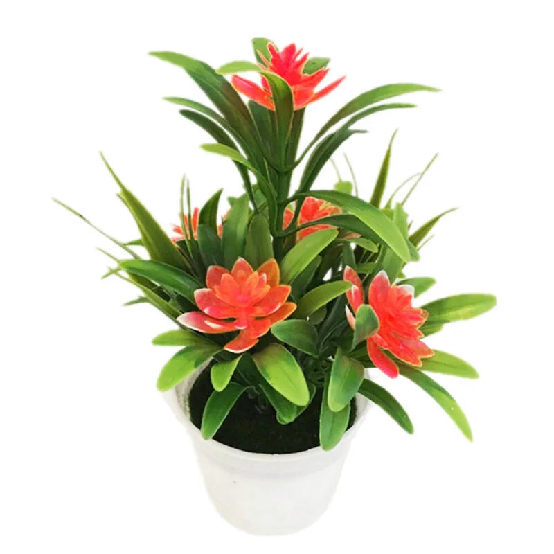Artificial Flowers Plant Pot Simulate