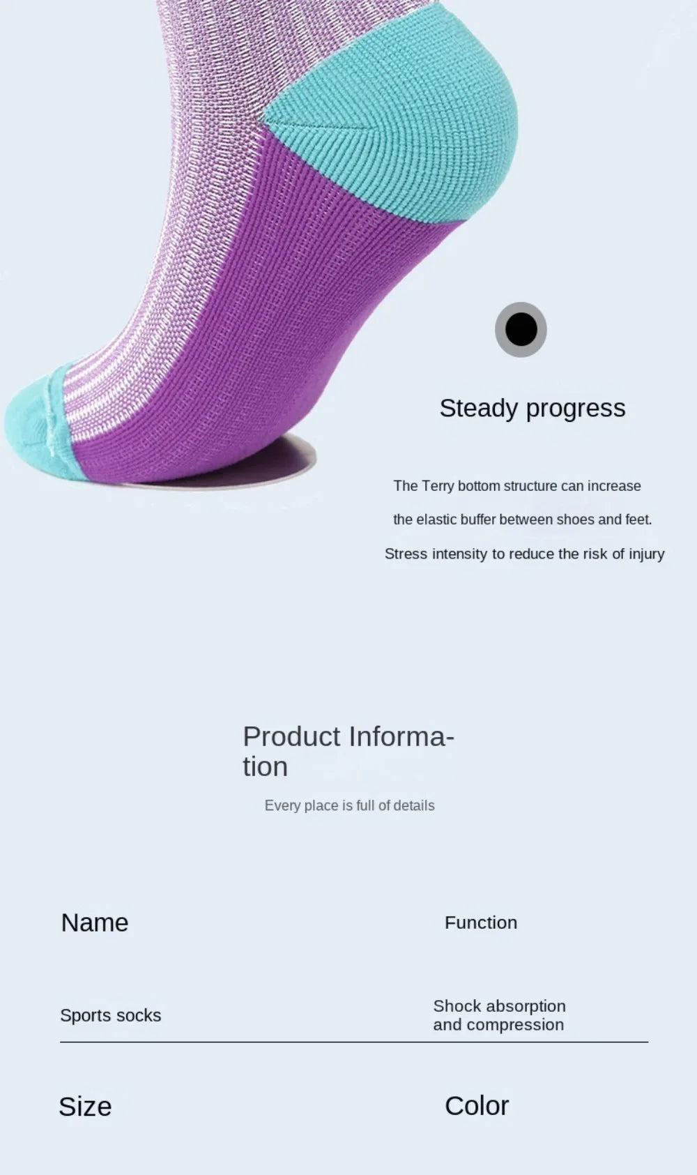 3 Pairs Breathable Mesh Athletic Terry Socks Cushioned Moisture-managing and Durable Reduces Foot for Running Hiking & Sports