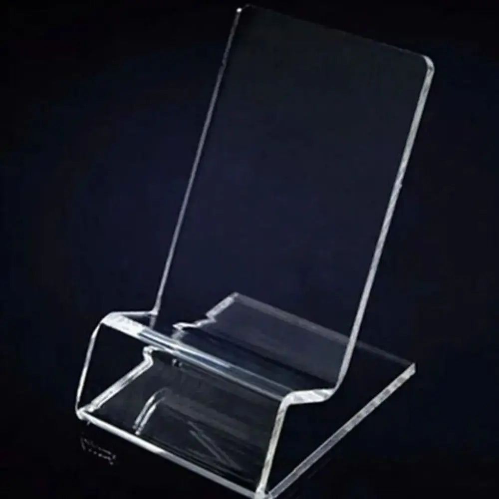 New Portable Acrylic Phone Holder Transparent Rack Stand Display Stand Desk Organizers Office Accessories Cell Phone Holder