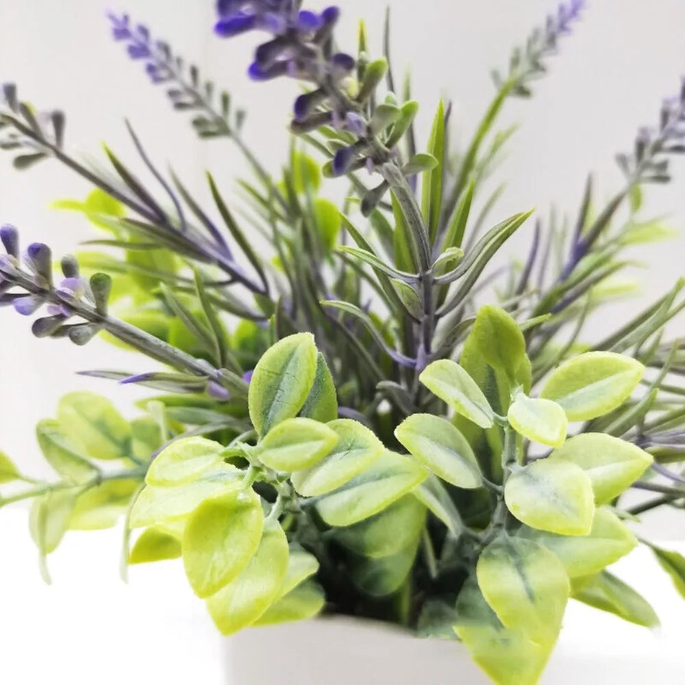 False Plants With Pot Potted Flowers Table Pulp Pot Garden Outdoor Decor