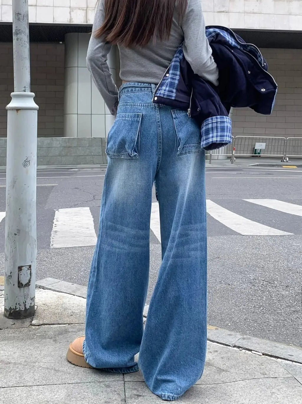 Women's Wide-Leg Jeans High-Waisted