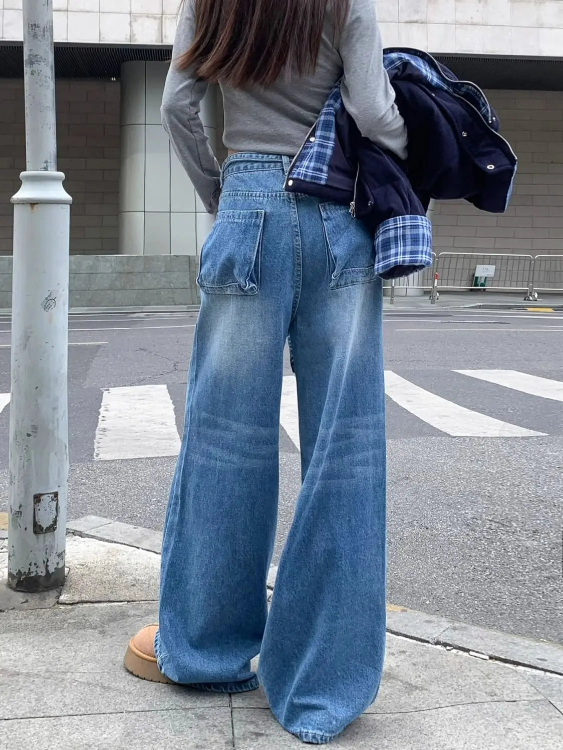 Women's Wide-Leg Jeans High-Waisted