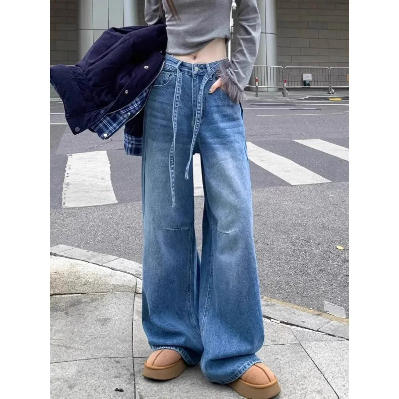 Women's Wide-Leg Jeans High-Waisted