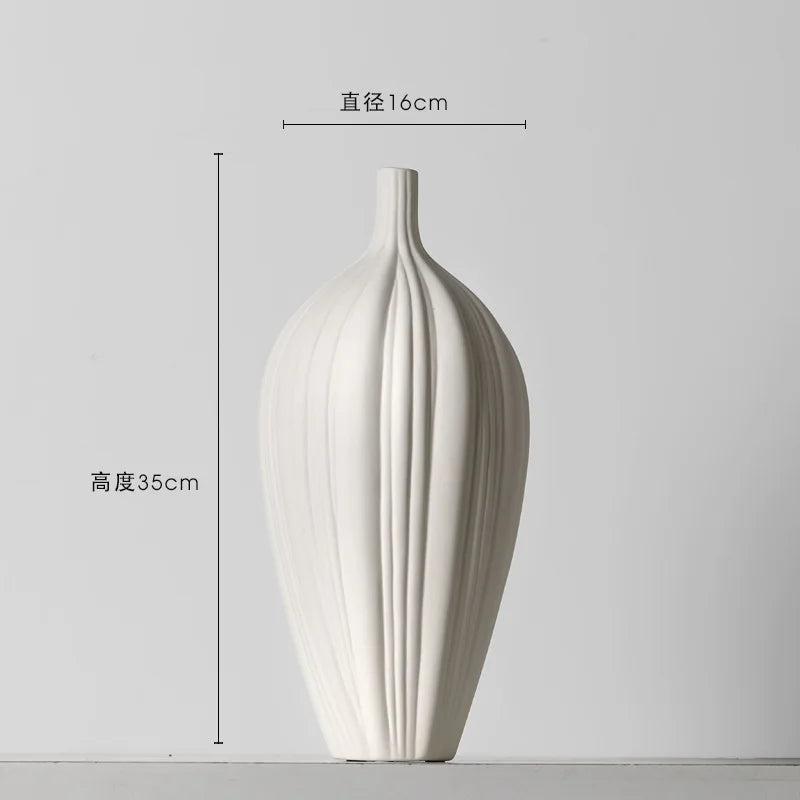 Elegant Ceramic Vase Decoration Dry Flower Arranger