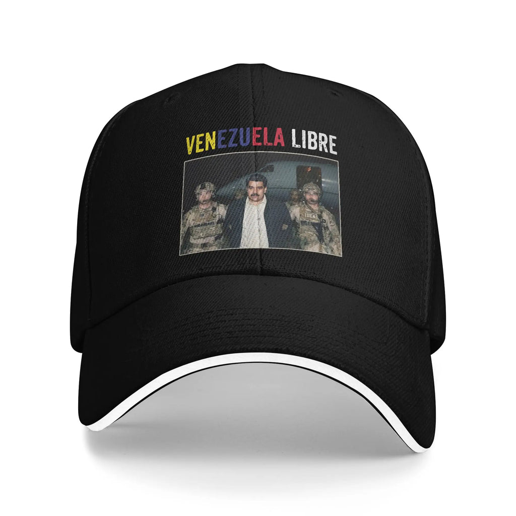 Men Women Free Venezuela Vintage Free Venezuela Hats Stylish Baseball Cap  Trucker Hat Travel Headewear Gift