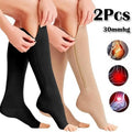 Varicose Vein Socks Zipper Closure Compression Socks Leg Support Stockings Veins Brace Wrap Shaping Stockings Ankle Support Sock
