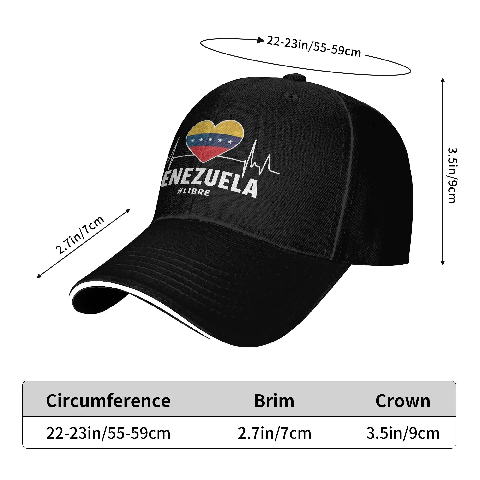 Venezuela Libre 2026 Free Venezuela  Baseball Caps Merch Stylish  Dad Hat For Men Women Travel Headewear  Adjustable Fit