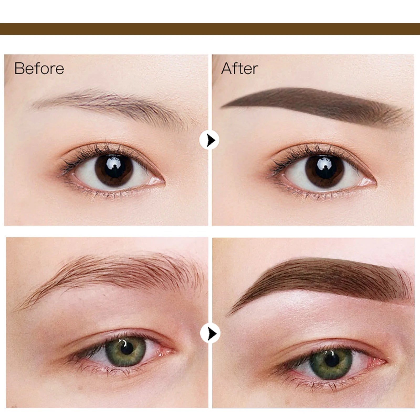 Seal Eyebrow Powder Stick Eyebrow Print Lazy Person Waterproof Sweat Proof No Shedding Makeup Hairline Shadow Powder