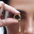 LATS 1 Piece C-shaped Metal Teardrop Tassel Clip Earrings for Women No Piercings Ear Cuff Cartilage Clips Fashion Jewelry