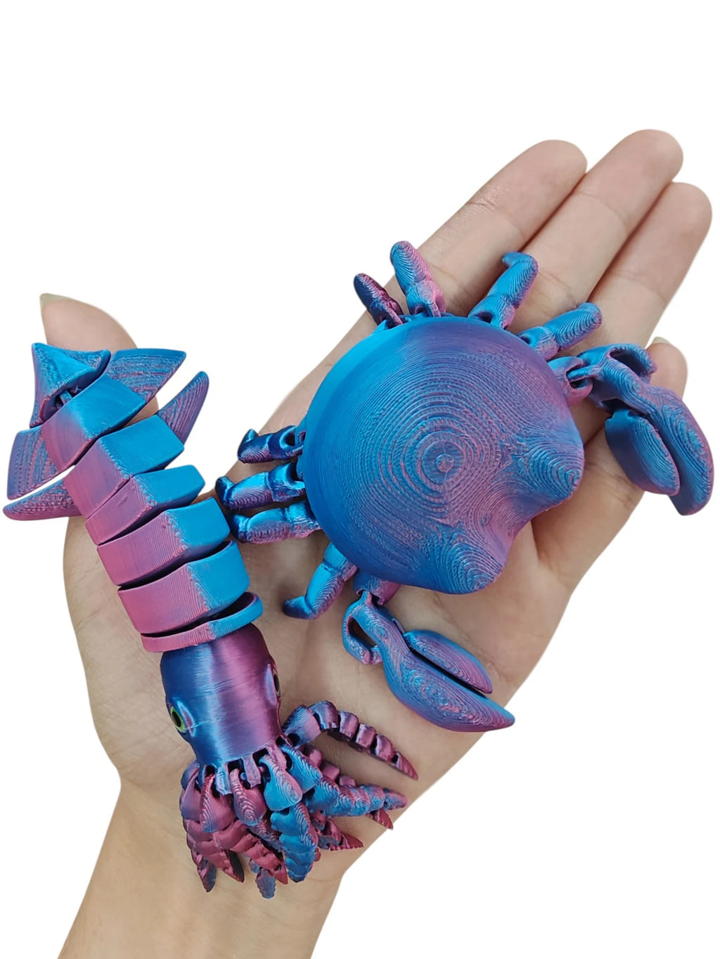 3D Printed Ocean Animals Toys Realistic Sea Animals Figurine Halloween Christmas Gift Party Filler Color Random