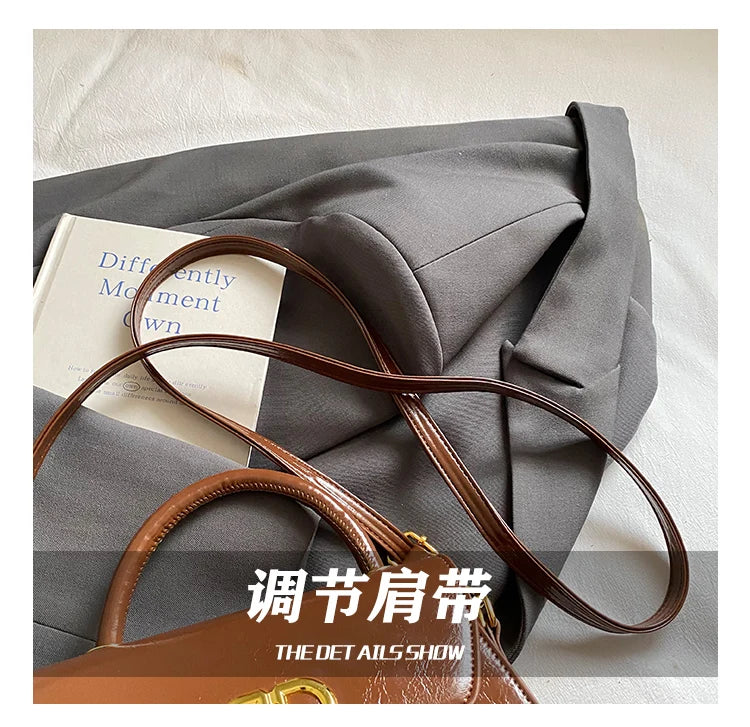 Famous Designer Leather Shoulder Bag For Women - Classic Elegant Handbag Messenger Bag Ladies Luxury Brand
