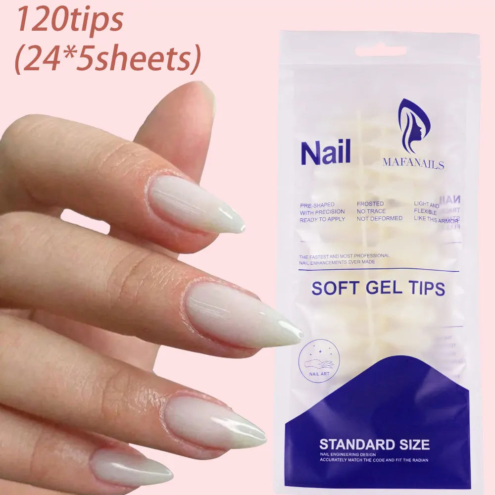 100pcs Light Pink Press-On Nails | Short & Medium Square | 10 Sizes Full Cover Nail Tips