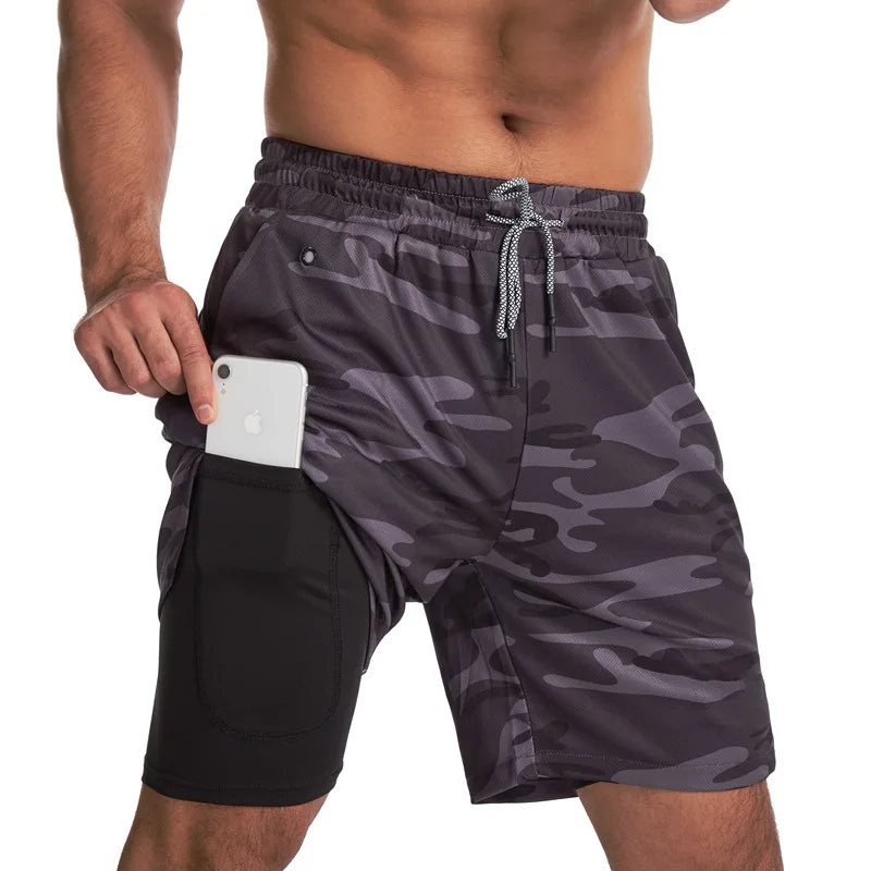 2025 Newest Running Shorts Men 2 in 1 Training Gym Shorts Fitness Men Joggers Jogging Summer Sports Shorts Workout Short Pants